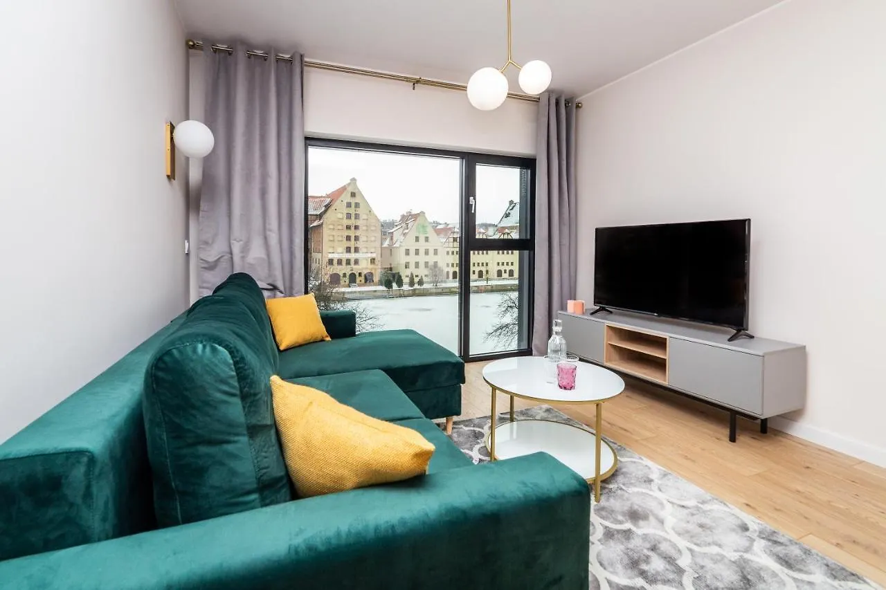 Pobookowane River View Apartments Гданьск Польша